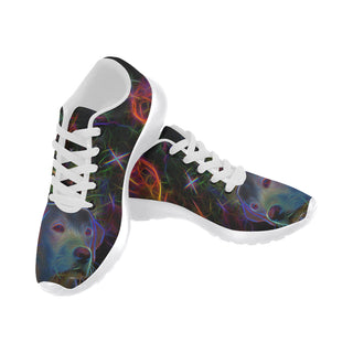 Lab Glow Design 1 White Sneakers for Women - TeeAmazing