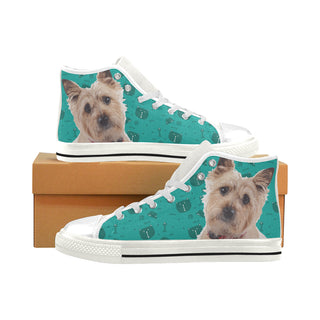 Cairn terrier White Men’s Classic High Top Canvas Shoes - TeeAmazing