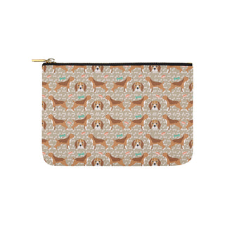 Beagle Pattern Carry-All Pouch 9.5x6 - TeeAmazing