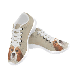 Beagle Lover White Sneakers Size 13-15 for Men - TeeAmazing