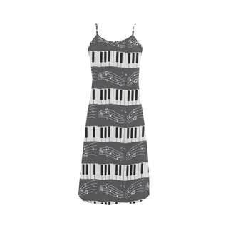 Piano Pattern Alcestis Slip Dress - TeeAmazing