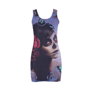 Sugar Skull Candy Medea Vest Dress - TeeAmazing