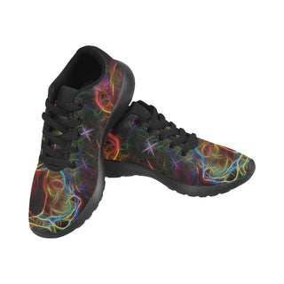 Beagle Glow Design 1 Black Sneakers Size 13-15 for Men - TeeAmazing