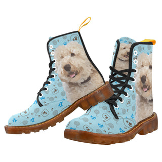 labradoodle Black Boots For Women - TeeAmazing