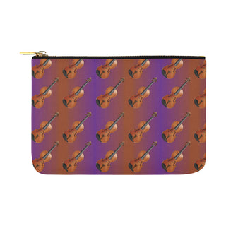 Violin Pattern Carry-All Pouch 12.5x8.5 - TeeAmazing