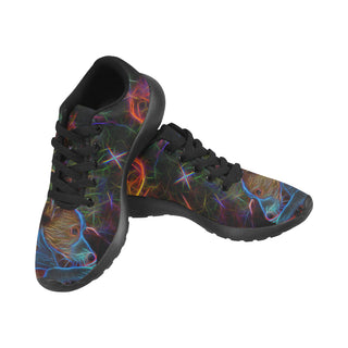 Corgi Glow Design 2 Black Sneakers for Men - TeeAmazing