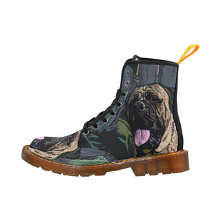 Bullmastiff Black Boots For Men - TeeAmazing