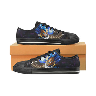 Vegeta SSGSS DBZ Black Canvas Women's Shoes/Large Size - TeeAmazing