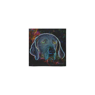 Weimaraner Glow Design 2 Square Towel 13x13 - TeeAmazing