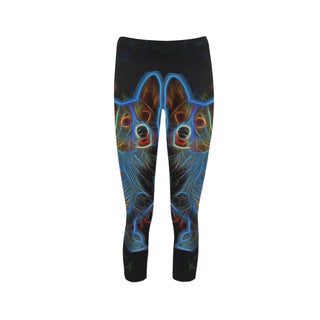 Corgi Glow Design 1 Capri Legging (Model L02) - TeeAmazing