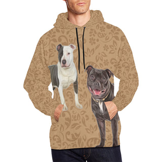 Staffordshire Bull Terrier Lover All Over Print Hoodie for Men - TeeAmazing