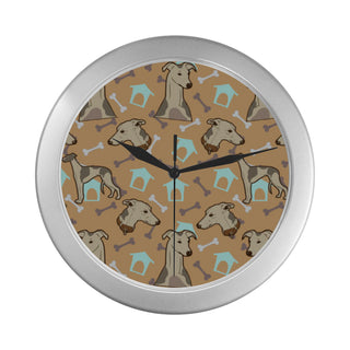 Whippet Silver Color Wall Clock - TeeAmazing