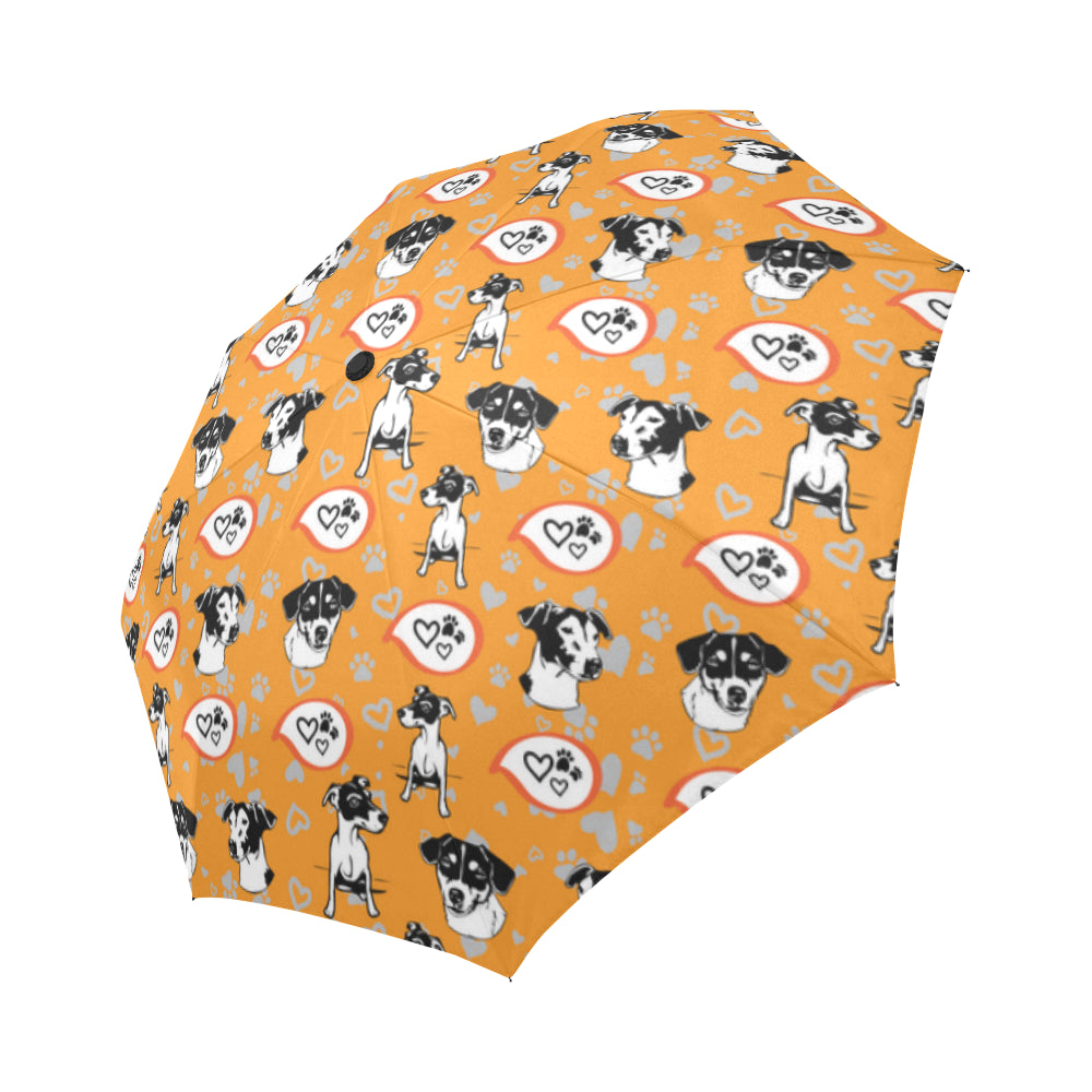 Jack Russell Terrier Pattern Auto-Foldable Umbrella - TeeAmazing