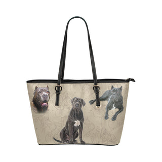 Cane Corso Lover Leather Tote Bag/Small - TeeAmazing