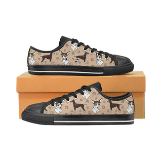 Manchester Terrier Black Women's Classic Canvas Shoes - TeeAmazing