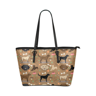 Labrador 3 Colors Leather Tote Bag/Small - TeeAmazing