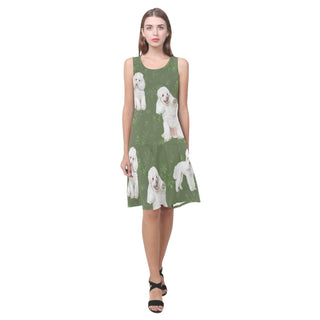 Poodle Lover Sleeveless Splicing Shift Dress - TeeAmazing
