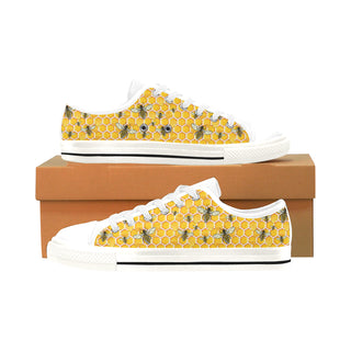 Bee White Men's Classic Canvas Shoes/Large Size - TeeAmazing