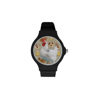 Chicken Lover Unisex Round Plastic Watch - TeeAmazing
