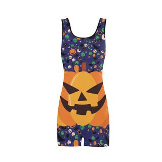 Pumpkin Halloween Classic One Piece Swimwear - TeeAmazing