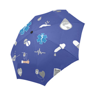 Paramedic Pattern Auto-Foldable Umbrella - TeeAmazing