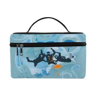 Sky Diving Cosmetic Bag/Large - TeeAmazing