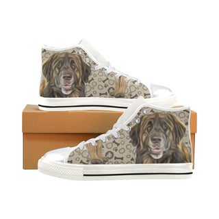 Leonberger White High Top Canvas Shoes for Kid - TeeAmazing