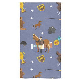 Equestrian Pattern Bath Towel 30"x56" - TeeAmazing