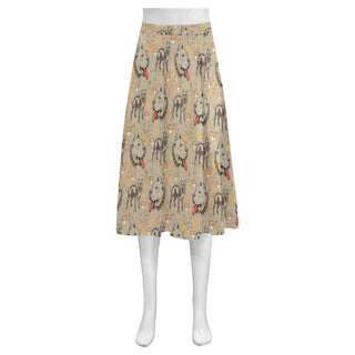 Pitbull Pattern Mnemosyne Women's Crepe Skirt - TeeAmazing