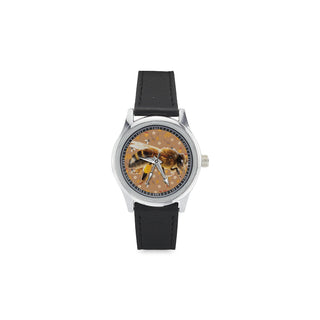 Queen Bee Kid's Stainless Steel Leather Strap Watch - TeeAmazing