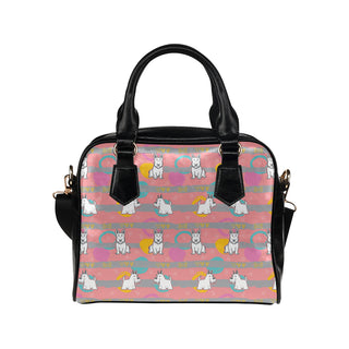 Scottish Terrier Pattern Shoulder Handbag - TeeAmazing