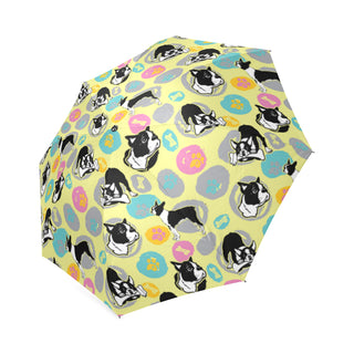 Boston Terrier Pattern Foldable Umbrella - TeeAmazing