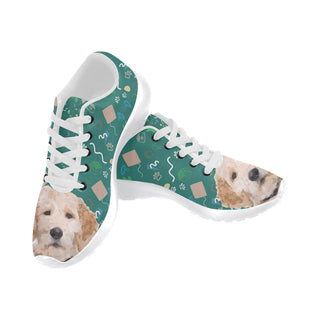 Australian Goldendoodle White Sneakers Size 13-15 for Men - TeeAmazing