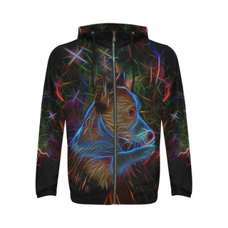 Corgi Glow Design 2 All Over Print Full Zip Hoodie for Men - TeeAmazing