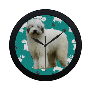Mioritic Shepherd Dog Black Circular Plastic Wall clock - TeeAmazing
