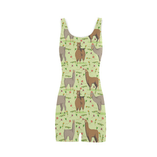 llama Classic One Piece Swimwear - TeeAmazing