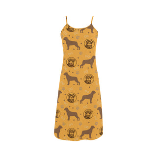 Rottweiler Pattern Alcestis Slip Dress - TeeAmazing