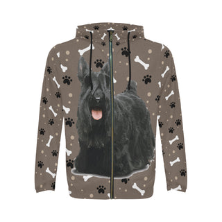 Scottish Terrier V3 All Over Print Full Zip Hoodie for Men - TeeAmazing