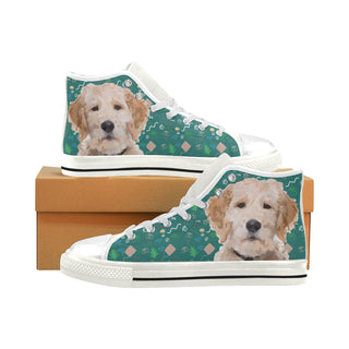 Australian Goldendoodle White Men’s Classic High Top Canvas Shoes - TeeAmazing