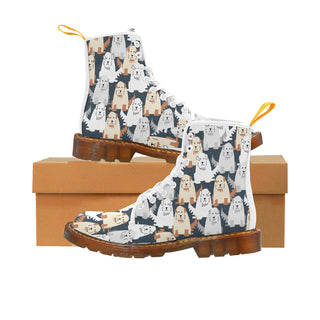Great Pyrenees White Boots For Men - TeeAmazing