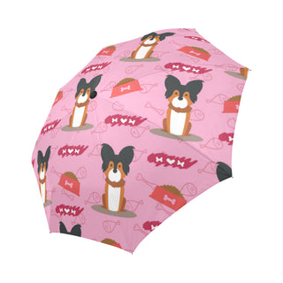 Papillon Pattern Auto-Foldable Umbrella - TeeAmazing