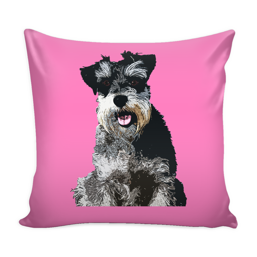 Miniature Schnauzer Dog Pillow Cover - Miniature Schnauzer Accessories - TeeAmazing