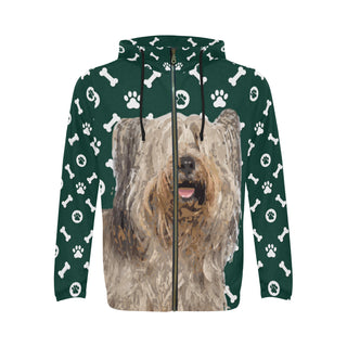 Skye Terrier All Over Print Full Zip Hoodie for Men - TeeAmazing