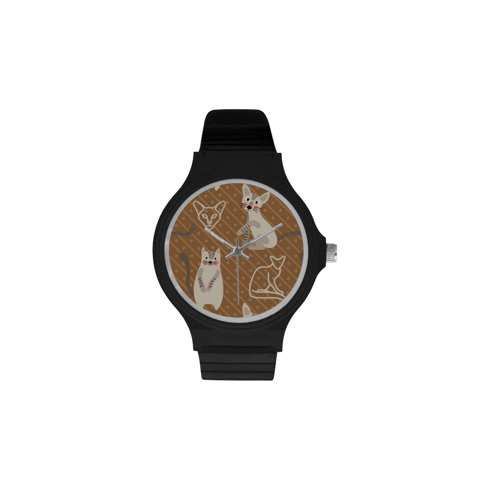 Javanese Cat Unisex Round Plastic Watch - TeeAmazing