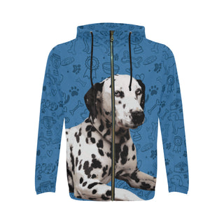 Dalmatian Dog All Over Print Full Zip Hoodie for Men - TeeAmazing