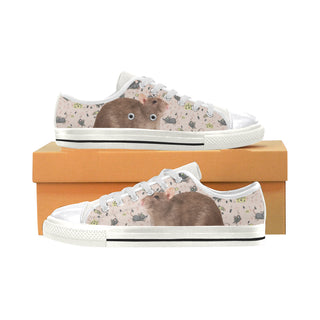 Rats White Canvas Women's Shoes/Large Size - TeeAmazing