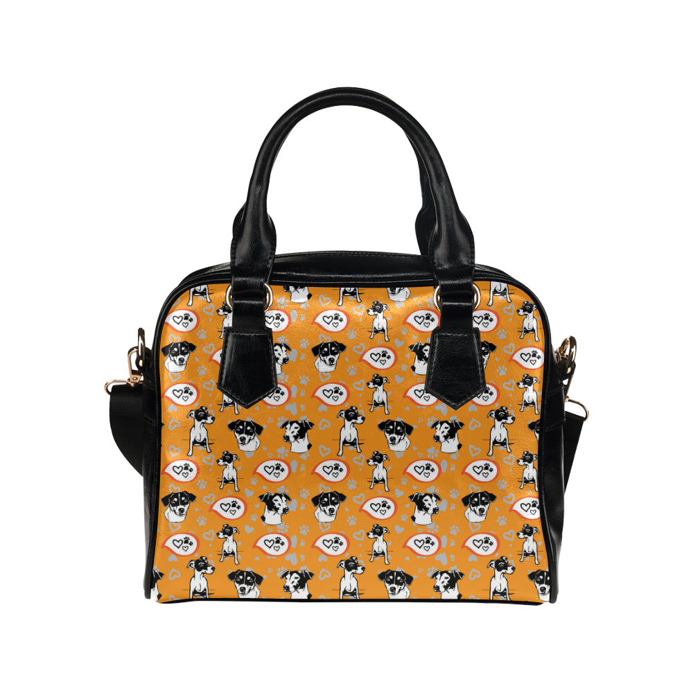 Jack Russell Terrier Pattern Shoulder Handbag - TeeAmazing