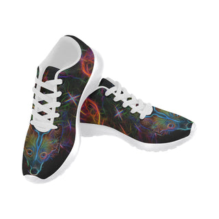 Corgi Glow Design 3 White Sneakers for Women - TeeAmazing