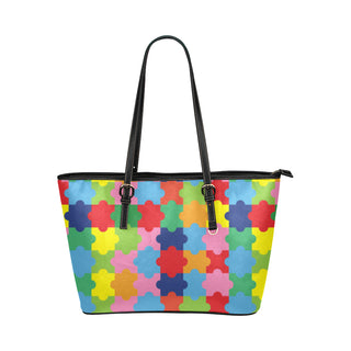 Autism Leather Tote Bag/Small - TeeAmazing