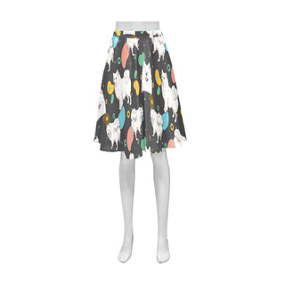 Samoyed Athena Women's Short Skirt - TeeAmazing